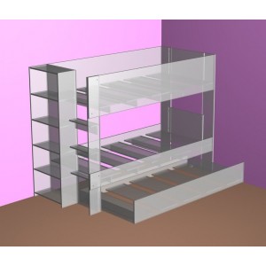 New bunk bed with optional trundle comes in two different heights!
